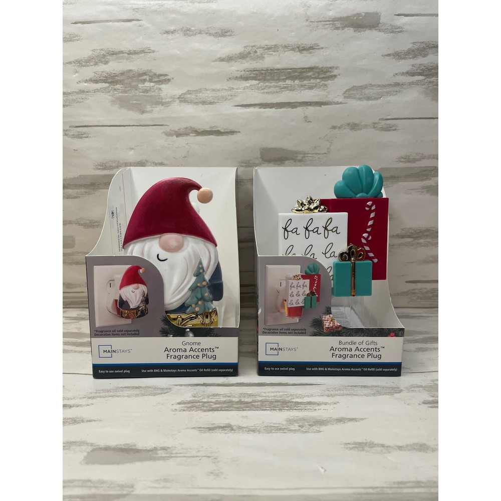 Mainstays Gnome and Bundle of Gifts Aroma Accents Fragrance Plug Set